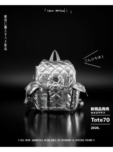 CHIOS CLUB - Chios 銀色Bling Bling 背囊  [TOTE70SV]